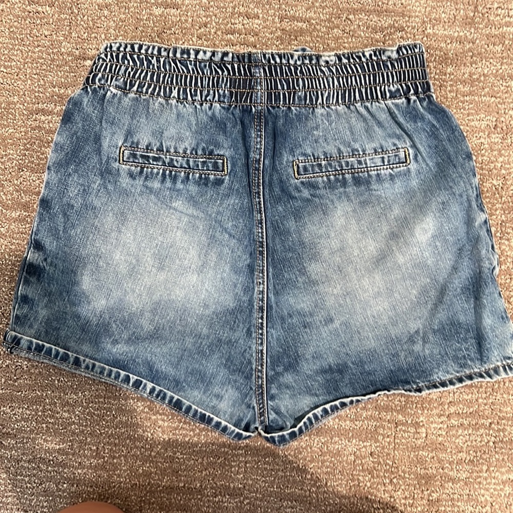 Tie Jean shorts - Picture 3 of 4